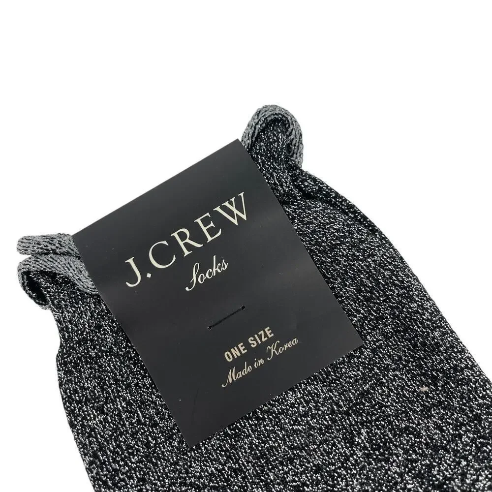 J.Crew Lurex® bootie socks and Snowflakes trouser socks 2 Pairs NEW with tags!